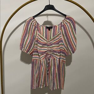 Lane Bryant Multicolor Striped Blouse